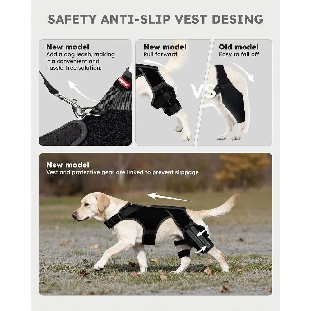 Dog Knee Brace for Torn ACL/CCL Hind Leg, Adjustable Hip Brace-Hip Dysplasia Lg